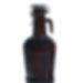 2-Liter Amber Growler with Glass Handle 