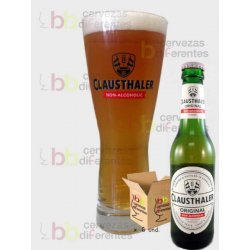 Clausthaler Pack 6 botellas 33 cl y 1 copa - Cervezas Diferentes