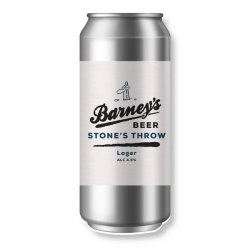 Barneys, Stones Throw Lager, 440ml Can - The Fine Wine Company