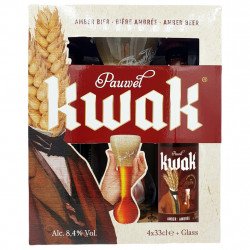 Estuche Kwak 4*33Cl + 1 Vaso - Cervezasonline.com