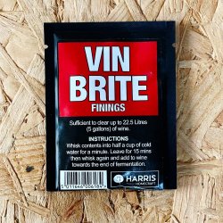 Vin Brite Finings - Clearing Isinglass for Wine - Sachet Treats up to 23 Litres - Harris - Brewbitz Homebrew Shop