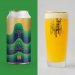 Track Brewing Turn On The Lights  Gold Top DIPA  8.5% + Gold Top Glass 