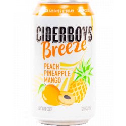 Ciderboys Hard Cider Breeze Peach Pineapple Mango - Half Time