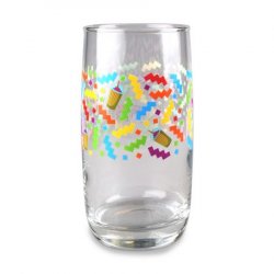 North Brewing Confetti Arc Cooler Glass - 450 North Brewing Company