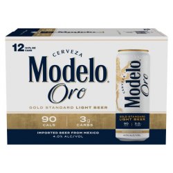 Modelo Oro Light 12 pack 12 oz. Can - Vine Republic