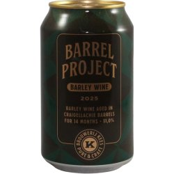 Brouwerij Kees Barrel Project 2025 Barley Wine Aged In Craigellachie Barrels