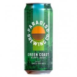 Paradiso Brewing Co. Green Coast Hoppy Lager Lata 473ml - Clube do Malte