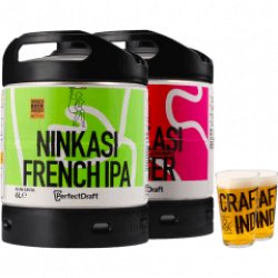 Ninkasi Flower Lager - Ninkasi French IPA PerfectDraft 2-pack + 2x25cl gratis glazen - PerfectDraft België (nl)