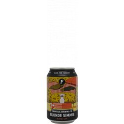 Brouwerij Frontaal Frontaal Blonde Simmie - blik - Burg Bieren Bierwinkel