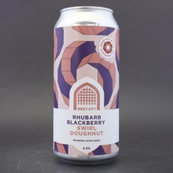 Vault City - Rhubarb Blackberry Swirl Doughnut - 4.3% (440ml) - Ghost Whale