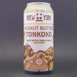 Brew York - Peanut Butter Tonkoko - 4.3% (440ml) - Ghost Whale