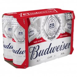 Budweiser 8 Pack 500ml Cans - Molloys