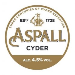 Aspall – Orange Cap – 4.5% Cider – 50L Keg (88 Pints) – S-Type - Love Beer