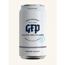 Hope Brewery Gluten Free Pilsner Hope Brewery Gluten Free Pilsner