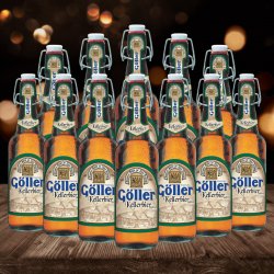 Göller German Kellerbier 500ml Bottles - 4.9% ABV (12 Pack) - Beerhunter