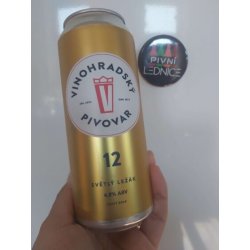 Vinohradský pivovar Vinohradská 12°4,8% 0,5l - Pivní lednice