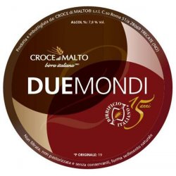 Croce di Malto Due Mondi Bott.33cl. - Partenocraft