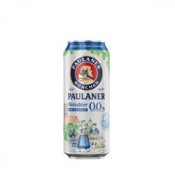 Alemã Paulaner Hefe-Weiss Zero Álcool Lata 500ml - CervejaBox