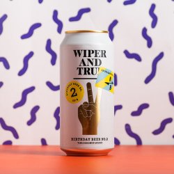 Wiper & True x North Brew Co.  Birthday Beer No. 2  Coconut Stout  7% 440ml Can - All Good Beer