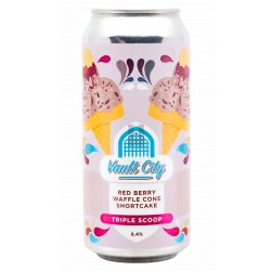 Vault City Brewing Red Berry Waffle Cone Shortcake Triple Scoop
