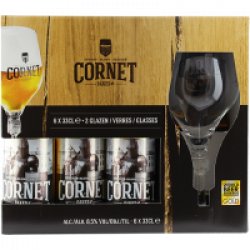 Brasserie De Hoorn COFFRET CORNET 6X33CL + 2 VERRES - Charlemagne Boissons