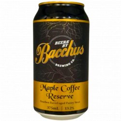 Bacchus Brewing Co - Maple Coffee Reserve - Left Field Beer