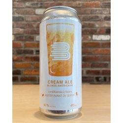 Beauregard, Brasserie et Distillerie. Cream Ale Blonde Américaine - Beau Dégât