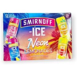 Smirnoff Ice Neon Lemonade Variety 2412 oz cans - Beverages2u