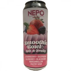 NEPO SMOOTHIE BOWL SOFT FRUITY Strawberry, Raspberry, Blueberry, Blackberry, Marshmallow Pastry Sour - Sklep Impuls