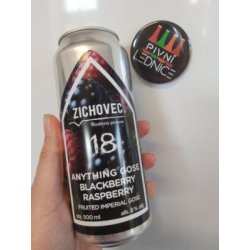 Zichovec Anything Gose Blackberry Raspberry 18°8% 0,5l - Pivní lednice