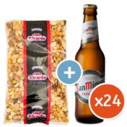 San Miguel Pack 24 Botellines y Frutos Secos - Yo pongo el hielo