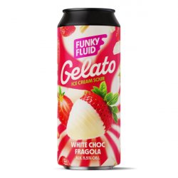 Funky Fluid Gelato: White Choc Fragola