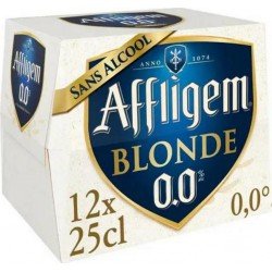 Affligem BLONDE 0.0% 25CL (pack de 12) - Selfdrinks