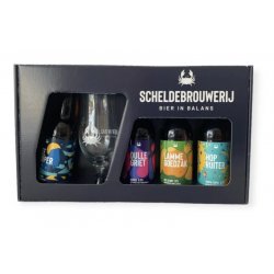 Scheldebrouwerij Giftpack Bier in Balans met Glas - úw topSlijter (t Bockje Bathmen)