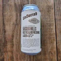 Unbarred Brewery x Burning Sky  Sussex Hills  Lager - Beer No Evil