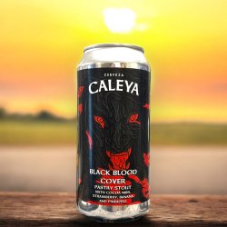 CALEYA BLACK BLOOD COVER PASTRY STOUT LATA 440 ML. - Hidden Beers