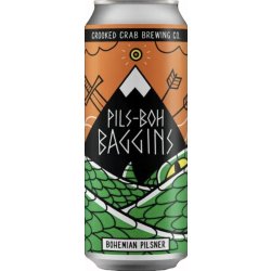 Crooked Crab Brewing Pils-Boh Baggins 6 pack 12 oz. Can - Petite Cellars