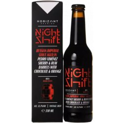 Horizont Night Shift 2024 Russian Imperial Stout Aged in Pedro Ximénez Sherry & Rum Barrels with Chocolate & Orange - Mister Hop