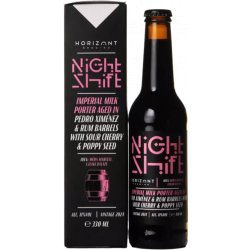 Horizont Night Shift 2024 Imperial Milk Porter Aged in Pedro Ximénez & Rum Barrels with Sour Cherry & Poppy Seed - Mister Hop