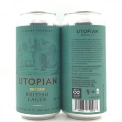 Utopian Brewing  Unfiltered British Lager - Bath Road Beers