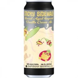Empyrean Brewing Co. Sticky Sidewalk Barrel-Aged Imperial Vanilla Cream Ale Empyrean Brewing Co. Sticky Sidewalk Barrel-Aged Imperial Vanilla Cream Ale