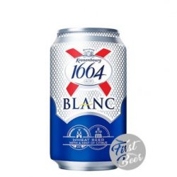 Bia Kronenbourg 1664 Blanc 5% – Lon 330ml – Thùng 24 Lon - First Beer – Bia Nhập Khẩu Giá Sỉ