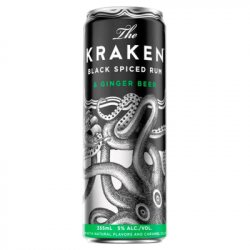 Kraken Black Spiced Rum & Ginger Beer Cocktail 4PK - Goros Liquor