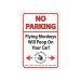 Flying Monkeys Metal Sign No Parking Flying Monkeys Metal Sign No Parking