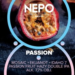 Nepomucen  Passion  Passion Fruit Hazy Double IPA - Browarium