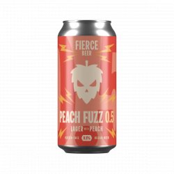 Fierce Peach Fuzz 0.5 Lager With Peach 440ml Can - Fountainhall Wines