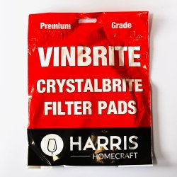 Harris Wine Filter Pads - Vinbrite - Crystalbrite Premium Grade - Brewbitz Homebrew Shop