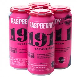 1911 Spirits Raspberry Hard Cider 4 pack 16 oz. - Kelly’s Liquor