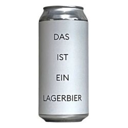 Up Front Brewing  Das Ist Ein Lagerbier  5.3% 440ml Can - All Good Beer