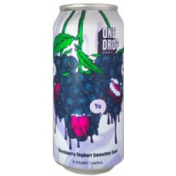 One Drop Yo Yo Yo Blackberry Yoghurt Smoothie Sour 440mL ABV 8.5% - Hopshop